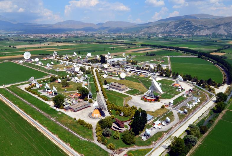 Telespazio’s Space Centre in Fucino, Italy.