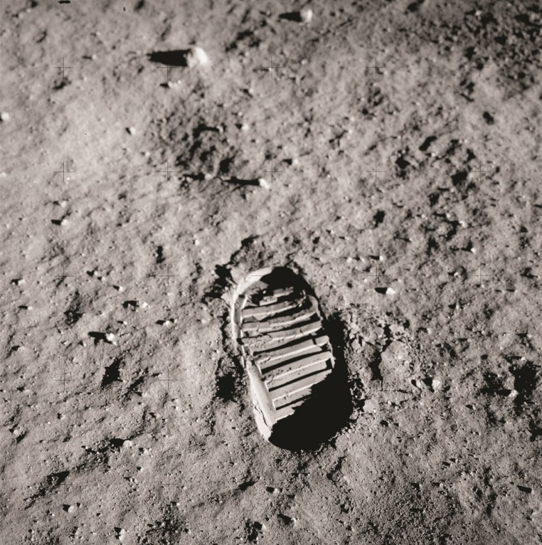 Apollo 11 Lunar Module Pilot Buzz Aldrin’s bootprint. Credit: NASA