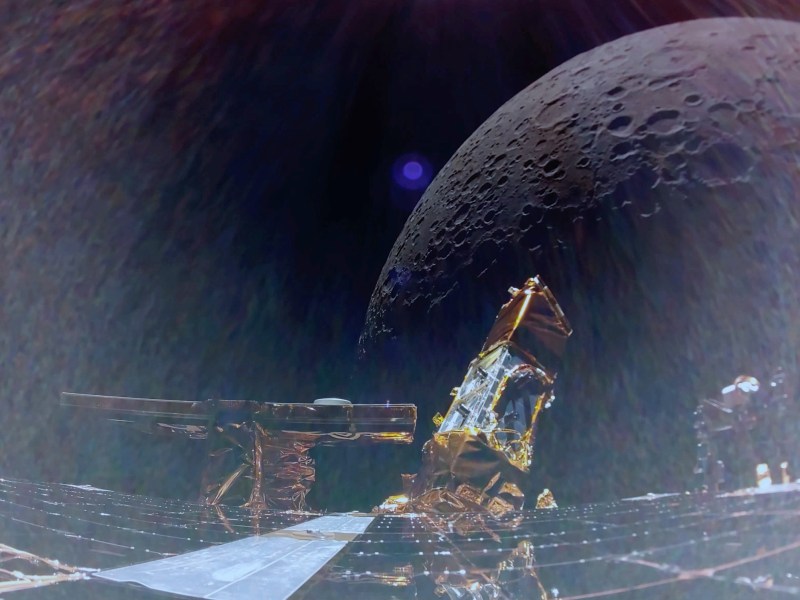 Blue Ghost 1 in lunar orbit