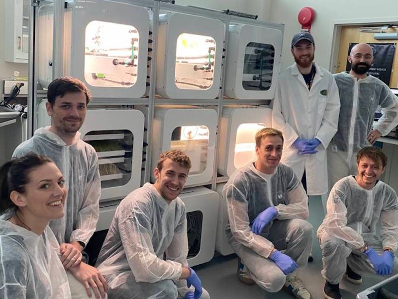 Nutritional Closed-Loop Eco-Unit System, or NUCLEUS, developed by Interstellar Lab of Merritt Island, Florida, is a self-sustaining food production system yielding fresh greens, vegetables, mushrooms, and insects, which could provide nutrients for long-term space missions. Credits: NASA/Methuselah Foundation