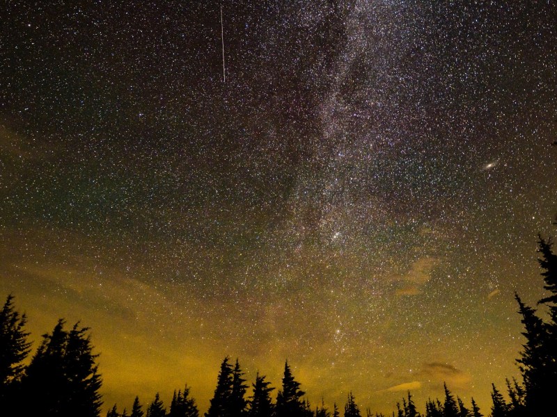 The 2021 Perseid meteor shower, photographed over West Virginia. Credit: Bill Ingalls/NASA