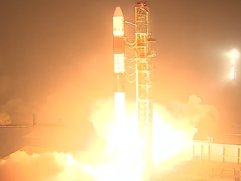 PSLV-C60 rocket launches into the night sky from Satish Dhawan Space Centre, carrying the SpaDeX and POEM-4 payloads, December 30, 2024