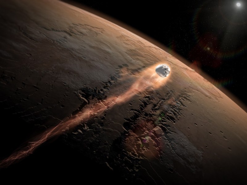 SpaceX Red Dragon reentry